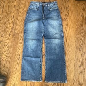 Favorite Daughter Dark Blue Flare Jeans